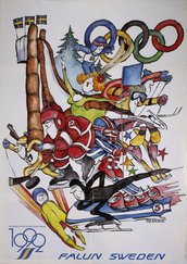 1992 Falun Sweden Candidate original vintage poster