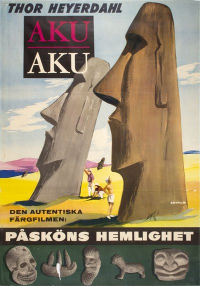 Aku Aku Movie poster Easter Island original poster 