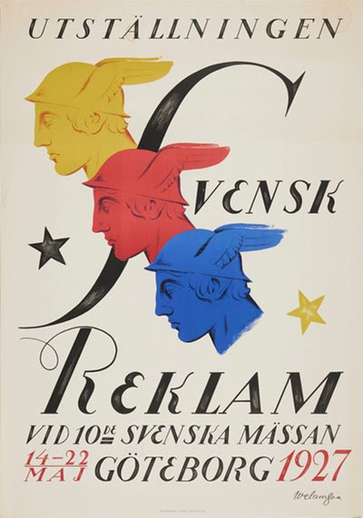 Svensk Reklam 1927 original poster designed by Sellberg-Welamson, Greta (1885-1946)