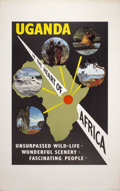 Uganda in the heart of Africa original poster 