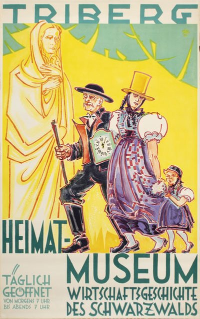Triberg Schwarzwald original poster designed by Ackermann, Richard (1892-1968)
