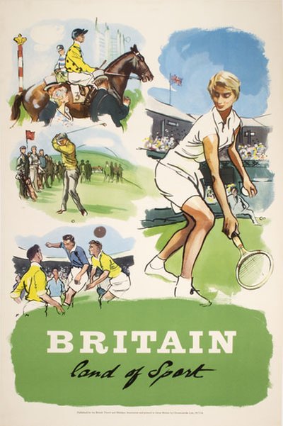 Britain - Land of Sport original poster 