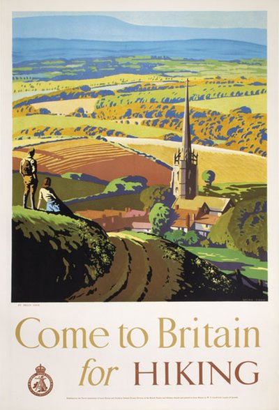 Come to Britain for Hiking original poster designed by Cook, Brian (1910-1991)