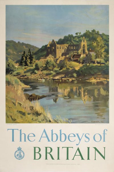The Abbeys of Britain original poster designed by Towner, Donald Chisholm (1903-1985)