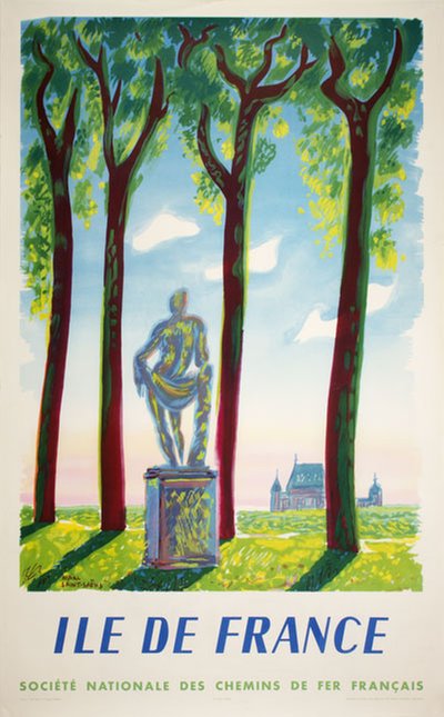 Ile de France original poster designed by Marc Saint Saens