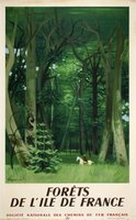 Forets-de-lile-de-France-SNCF-original-vintage-travel-poster