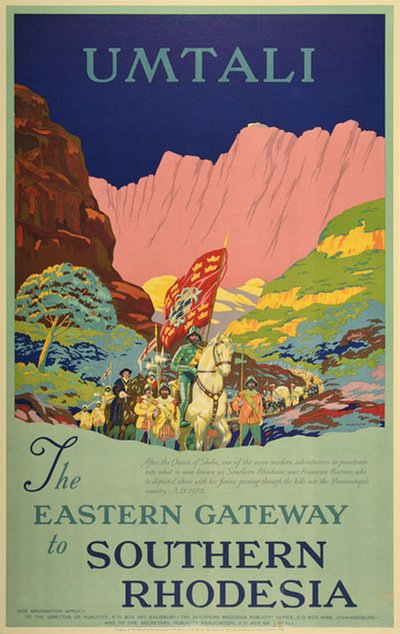 Umtali Southern Rhodesia Mutare original poster designed by Baylis, Arthur William (1894-1946)