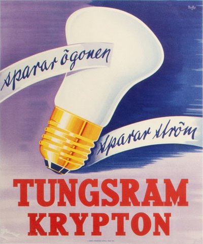 Tungsram Krypton original poster 