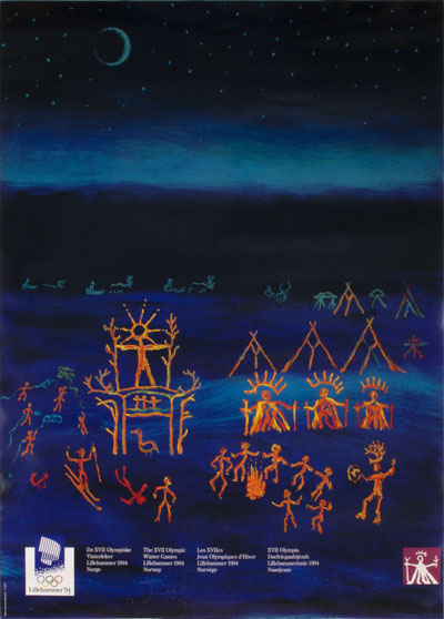 Original authentic vintage poster - Title: 'Lillehammer 94 Winter