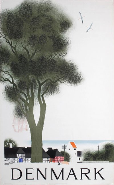 Denmark original poster designed by Vagnby, Viggo (1896-1966)