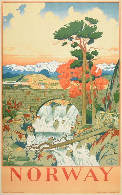 Norway original poster designed by Christensen, Arent Lauritz (1894-1982)