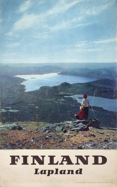 Finland Lapland Kilpisjärvi original poster designed by Photo: Fred Runeberg
