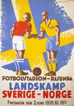 Sweden - Norway Soccer Football Poster