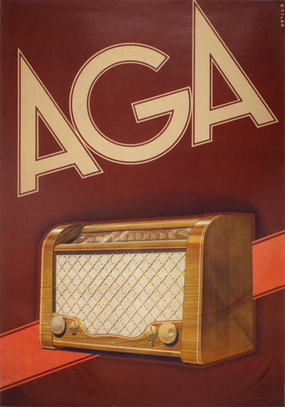 AGA Radio Model 1751  original poster designed by Ettler, Max (1879-1952)