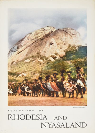 Rhodesia and Nyasaland - Angoni dancers original poster 