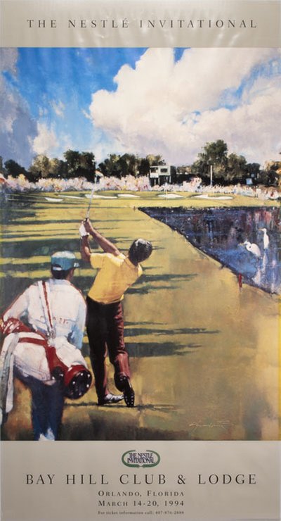 1994 Arnold Palmer Bay Hill Invitational original poster designed by Harrington, Glenn (1959)