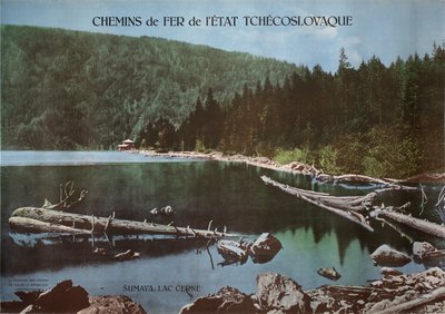 Šumava lakes - Czechoslovakia original poster 