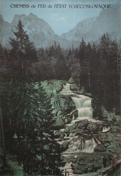 Cascade de Studená Voda - Czechoslovakia original poster 