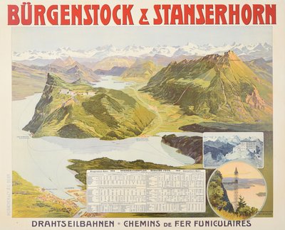 Bürgenstock  Stanserhorn original poster 
