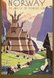 1939-Ivar-Gull-original-vintage-poster-Land-Midnight-Sun-Norway