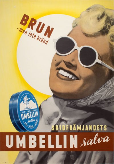 Skidfrämjandets Umbellin Salva original poster 