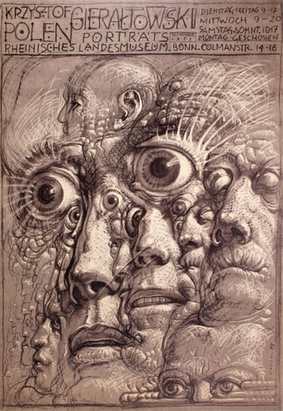 Gieraltowski Krzysztof - Portraits original poster designed by Starowieyski, Franciszek (1930-2009)