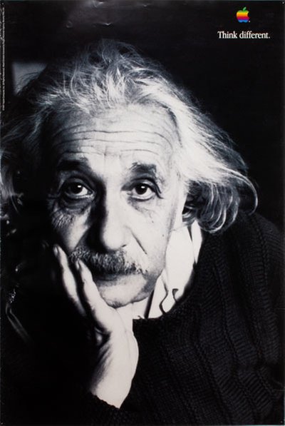 Think Different Albert Einstein original poster 