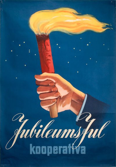 Kooperativet Jubileumsjul 1944 original poster 
