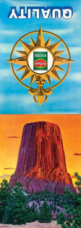 Del Monte Foods Devils Tower original poster designed by Dumas, Jack (1916-1999)