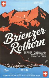 Brienzer-Rothorn Switzerland original vintage poster
