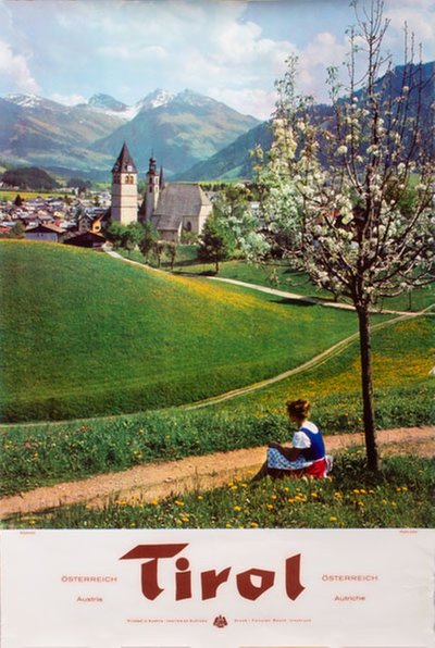 Kitzbühel Tirol Austria  original poster designed by Photo: Löbl