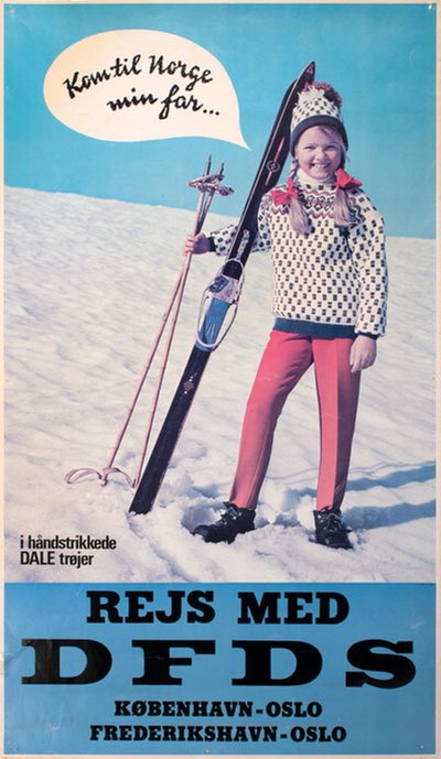 Rejs med DFDS til Norge original poster 