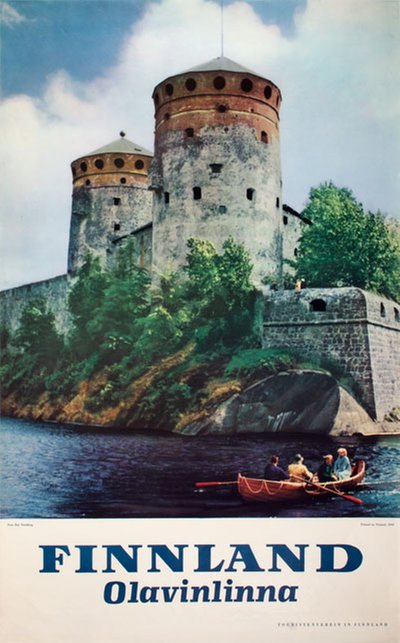 Finnland Olavinlinna original poster designed by Photo: Kai Nordberg