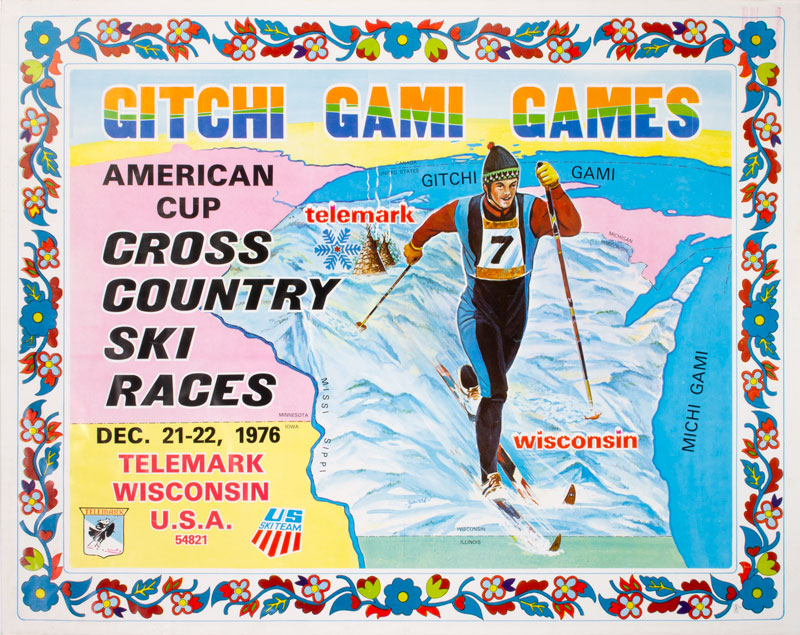 Gitchi Gami Games The American Birkebeiner 1976  original poster 