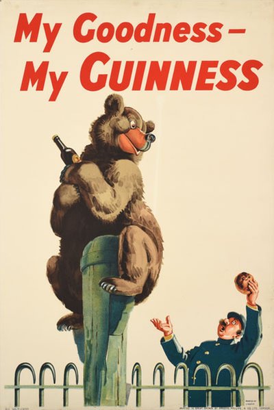 My Goodness - My Guinness original poster designed by Gilroy, John Thomas Young (1898-1985)