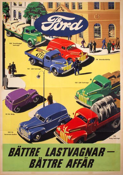 1947 Ford Truck original poster 