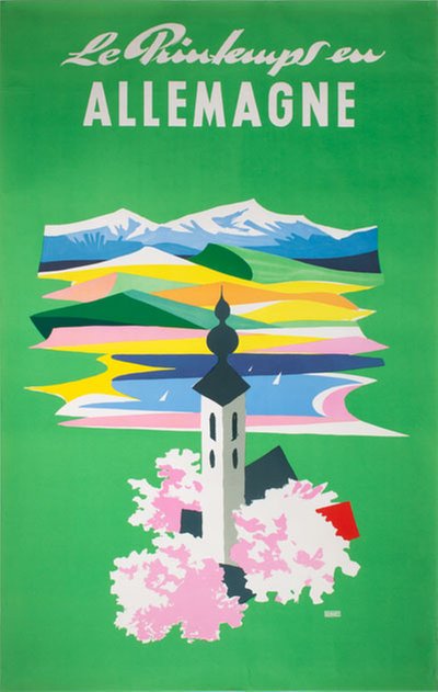 le Printemps en Allemagne original poster designed by Eckart