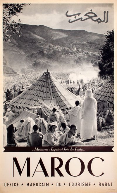 Maroc original poster designed by Photo: Belin