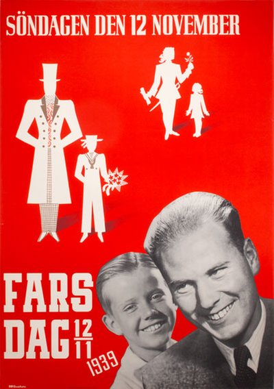 Original vintage poster: Fars Dag - 12th November 1939 for sale posterteam.com