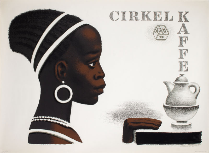 Cirkel Kaffe FDB original poster designed by Hansen, Aage Sikker (1897-1955)