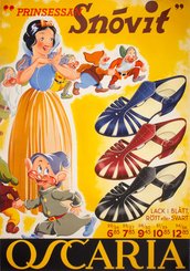 Oscaria Footwear - Princess Snow White original vintage poster