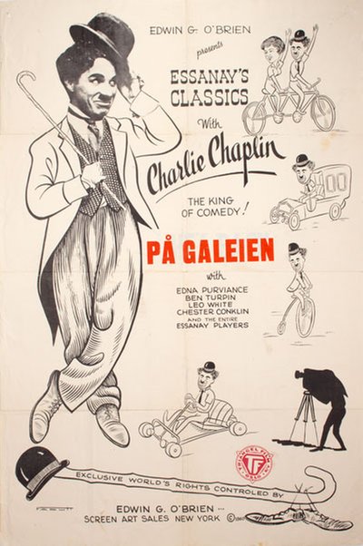 Charlie på galeien ( A Night Out) original poster designed by Farbutt