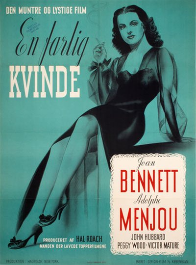 En Farlig Kvinde - The Housekeeper's Daughter original poster designed by E. Strand