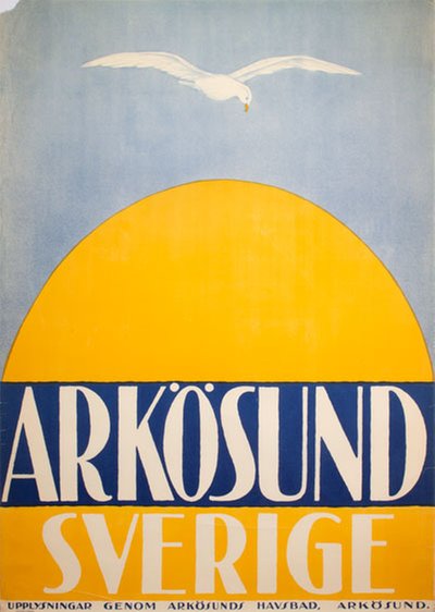 Arkösund Sverige original poster 