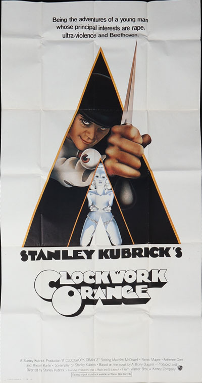 Original authentic vintage poster - Title: 'Clockwork Orange