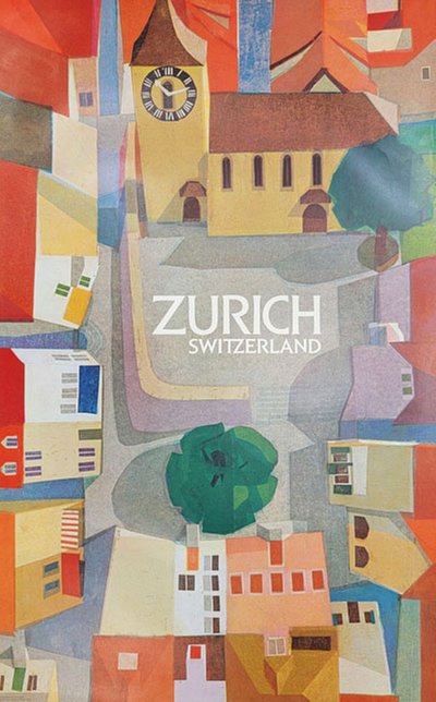 Zurich Switzerland original poster designed by Stefenn Wolff