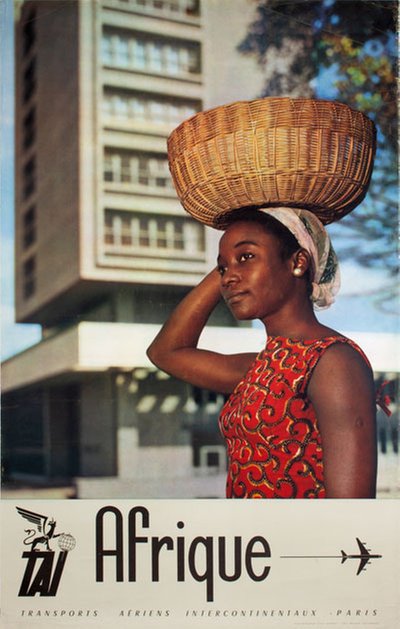 TAI Afrique original poster designed by Photo: Paul Genest