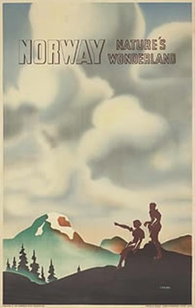 Norway - Nature's Wonderland original poster designed by Schenk