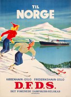 DFDS Norge MS Kronpris Harald poster
