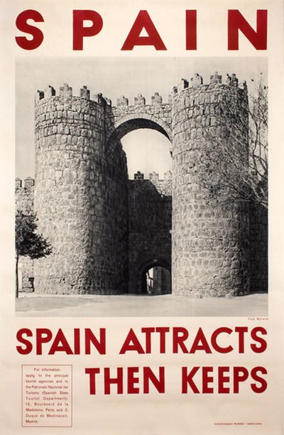 Spain Attracts Then Keeps original poster designed by Photo: Moreno